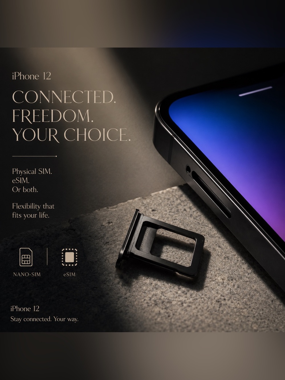 APPLE IPHONE 12 BLACK 128GB Dual SIM Unlocked iOS 17.5.1 with box + charger - Picture 15 of 15